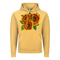 Vintage Mustard tiger eyes sunflower Vintage Hoodie - LillyAllenDesigns