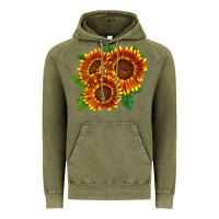 Vintage Olive tiger eyes sunflower Vintage Hoodie - LillyAllenDesigns