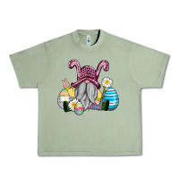 Oil Green easter gnome with eggs Urban Heavy Tee - AdoDesignShop
