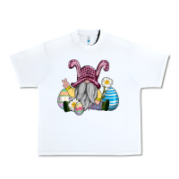White easter gnome with eggs Urban Heavy Tee - AdoDesignShop