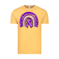 Vintage Mustard awerenes ribbon  rainbow Vintage Tee - MaliasSmallBusiness