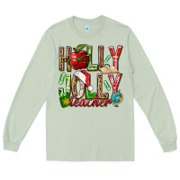 Matcha holly jolly teacher Long Sleeve Tee - NancyCooperArtShop