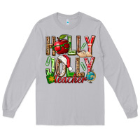 Moon Dust holly jolly teacher Long Sleeve Tee - NancyCooperArtShop