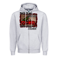 Heather Grey Christmas Movie Watching Blanket Zipper Hoodie - Bettercallsaul
