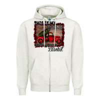Oatmeal Heather Christmas Movie Watching Blanket Zipper Hoodie - Bettercallsaul