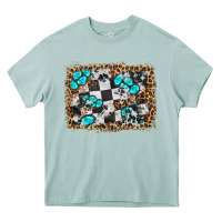 Race Leopard And Gemstone Background Heavy Core Tee | Teevron