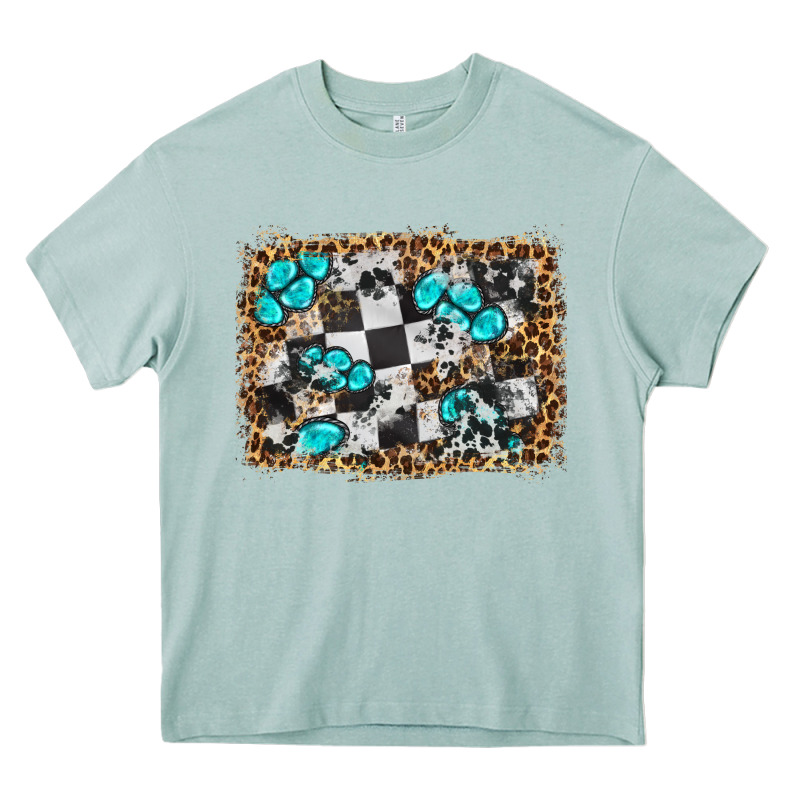 Race Leopard And Gemstone Background Heavy Core Tee by HRA Design Shop | Teevron