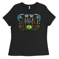 Black summer mom Ladies Tee - CowhideDigitalArt