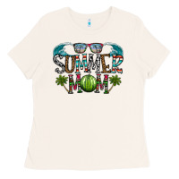 Bone summer mom Ladies Tee - CowhideDigitalArt