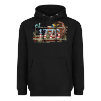 Black Eat. 1776 eagle 4th of july Heavyweight Hoodie - HowdyJamesFarm
