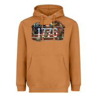Meerkat Eat. 1776 eagle 4th of july Heavyweight Hoodie - HowdyJamesFarm