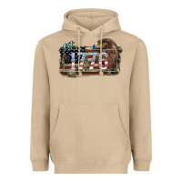Mushroom Eat. 1776 eagle 4th of july Heavyweight Hoodie - HowdyJamesFarm