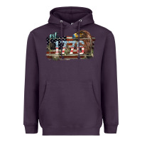 Plum Eat. 1776 eagle 4th of july Heavyweight Hoodie - HowdyJamesFarm