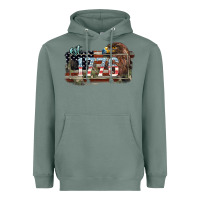Sage Eat. 1776 eagle 4th of july Heavyweight Hoodie - HowdyJamesFarm
