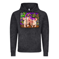 Vintage Black mardi gras western leopard pigs Vintage Hoodie - Jasminsmagicworld