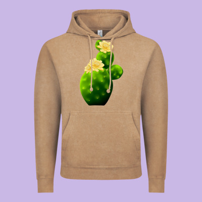 Texas Cactus Vintage Hoodie Designed By Lillyallendesigns