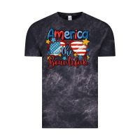 Cloud Black america the beautiful Vintage Tee - MaliasSmallBusiness
