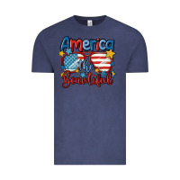 Vintage Denim america the beautiful Vintage Tee - MaliasSmallBusiness