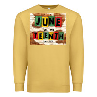Antique Gold juneteenth free ish since 1865 Premium Sweatshirt - TumblerDesignByShophia