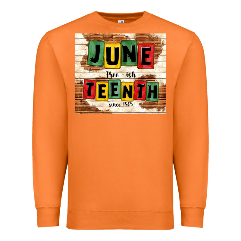 Juneteenth Free Ish Since 1865 Premium Sweatshirt by TumblerDesignByShophia | Teevron