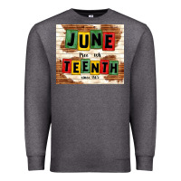 Charcoal Heather juneteenth free ish since 1865 Premium Sweatshirt - TumblerDesignByShophia