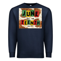 Navy juneteenth free ish since 1865 Premium Sweatshirt - TumblerDesignByShophia