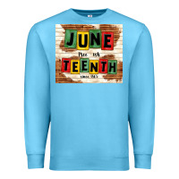Ocean Blue juneteenth free ish since 1865 Premium Sweatshirt - TumblerDesignByShophia