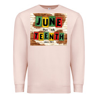 Pale Pink juneteenth free ish since 1865 Premium Sweatshirt - TumblerDesignByShophia