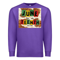 Purple juneteenth free ish since 1865 Premium Sweatshirt - TumblerDesignByShophia