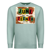 Seafoam juneteenth free ish since 1865 Premium Sweatshirt - TumblerDesignByShophia