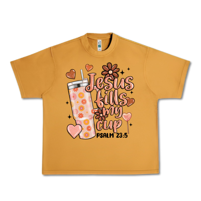 Valentine Jesus Fills My Cup Urban Heavy Tee by MaliasSmallBusiness | Teevron
