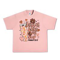 Salmon valentine jesus fills my cup Urban Heavy Tee - MaliasSmallBusiness