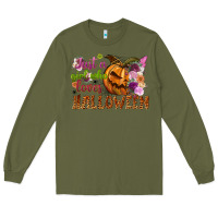 Army Green just a girl who loves halloween Long Sleeve Tee - NancyCooperArtShop