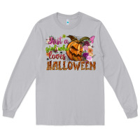 Just A Girl Who Loves Halloween Long Sleeve Tee | Teevron
