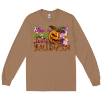 Toasted Coconut just a girl who loves halloween Long Sleeve Tee - NancyCooperArtShop