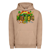 Pigment Burro lucky nurse  St. Patricks Day Urban Hoodie - FaDigitalArtStudio