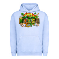 Pigment Grape Ice lucky nurse  St. Patricks Day Urban Hoodie - FaDigitalArtStudio