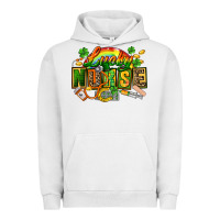 Pigment Lunar Rock lucky nurse  St. Patricks Day Urban Hoodie - FaDigitalArtStudio