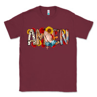 Burgundy amen Classic Tee - RacoonDesign