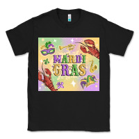 Black mardi gras Classic Tee - MaliasSmallBusiness