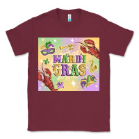 Burgundy mardi gras Classic Tee - MaliasSmallBusiness