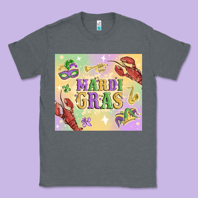 Mardi Gras Classic Tee Designed By Maliassmallbusiness
