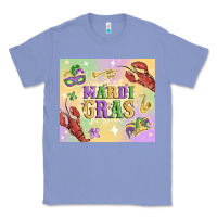 Colony Blue mardi gras Classic Tee - MaliasSmallBusiness