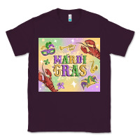 Plum mardi gras Classic Tee - MaliasSmallBusiness