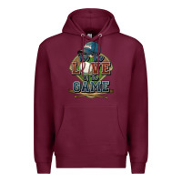 Burgundy for the love of the game baseball Premium Hoodie - HowdyJamesFarm