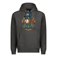 Charcoal Heather for the love of the game baseball Premium Hoodie - HowdyJamesFarm