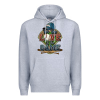 Heather Grey for the love of the game baseball Premium Hoodie - HowdyJamesFarm
