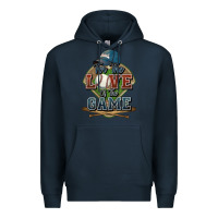 Navy for the love of the game baseball Premium Hoodie - HowdyJamesFarm