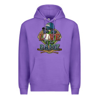 Purple for the love of the game baseball Premium Hoodie - HowdyJamesFarm