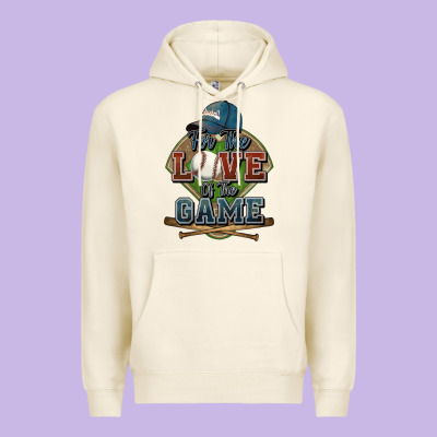 For The Love Of The Game Baseball Premium Hoodie Designed By Howdyjamesfarm